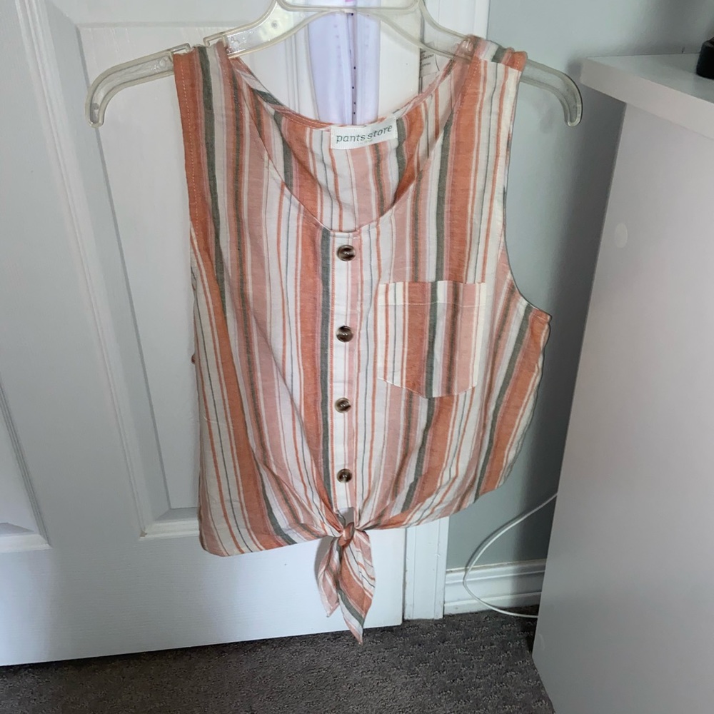 Tie tank top